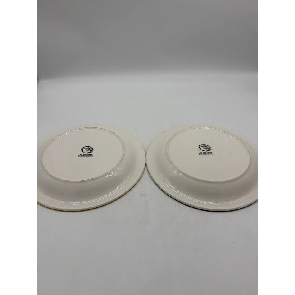 Vintage 1994 Tabletops Unlimited Fruita De Roma‎ Dinner Plates Set of 2